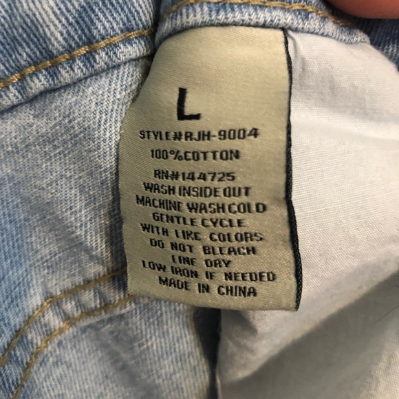 NEW - American Bazi - Distressed Ripped Jeans - Style # RJH-9004 - Large - Picture 6 of 10